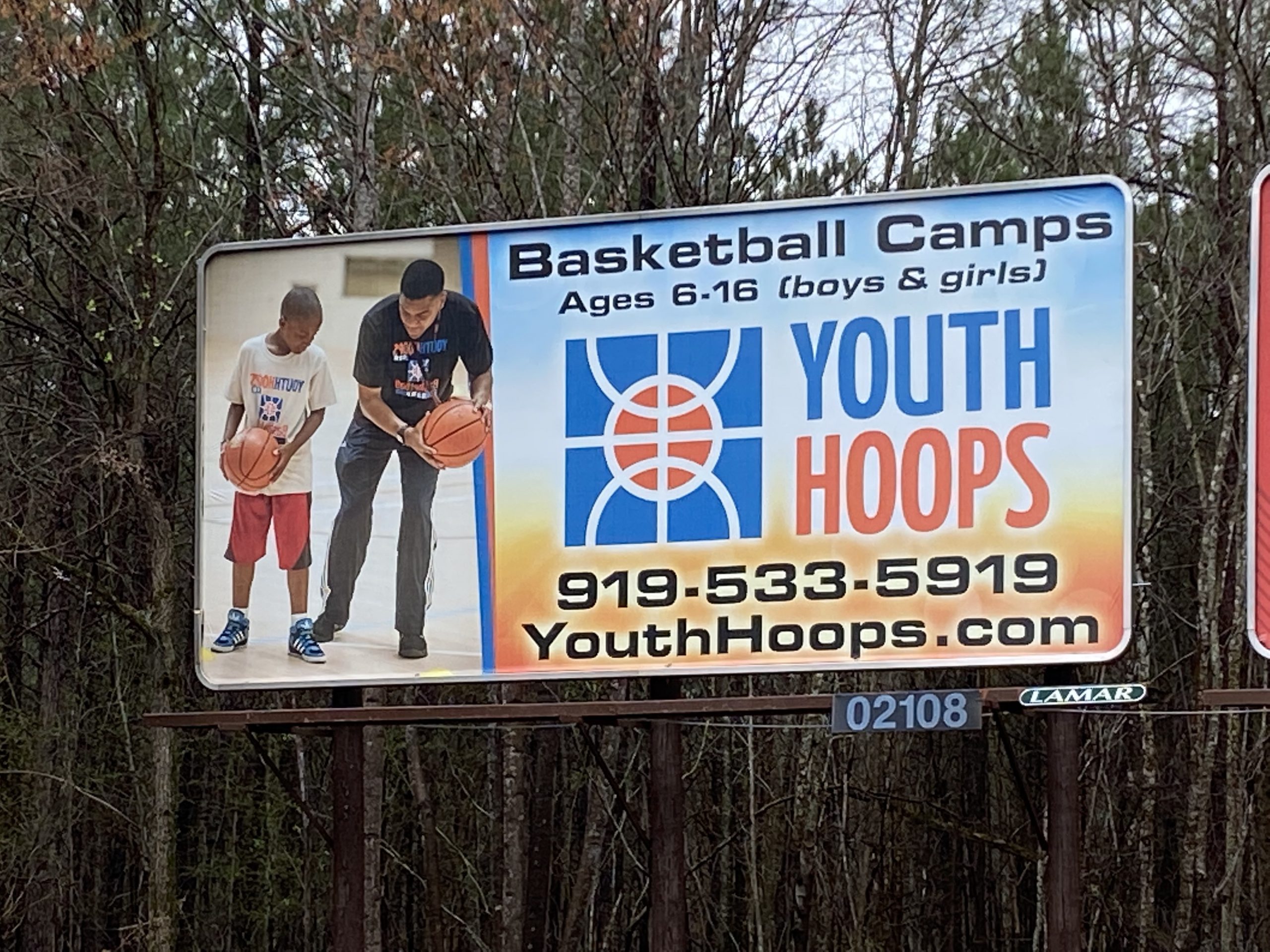 Youth Hoops billboard